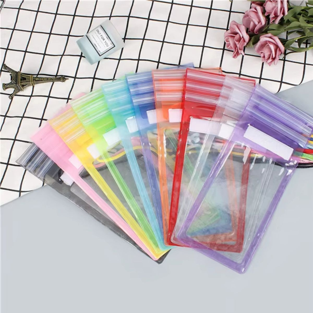 SET 12 BOLSAS IMPERMEABLE PROTEGER CELULAR AGUA LAU - 8