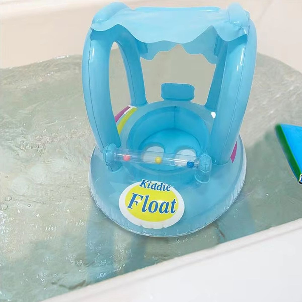 FLOTADOR INFLABLE PARA BEBE CAMPANA Y TOLDO PISCINA LAU - 6