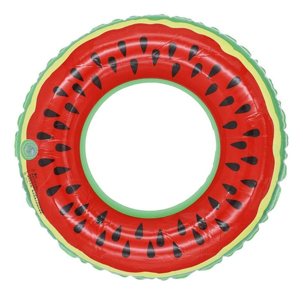 SET 3 FLOTADOR INFLABLE DE PISCINA DISEÑO SANDIA VERANO LAU - 1