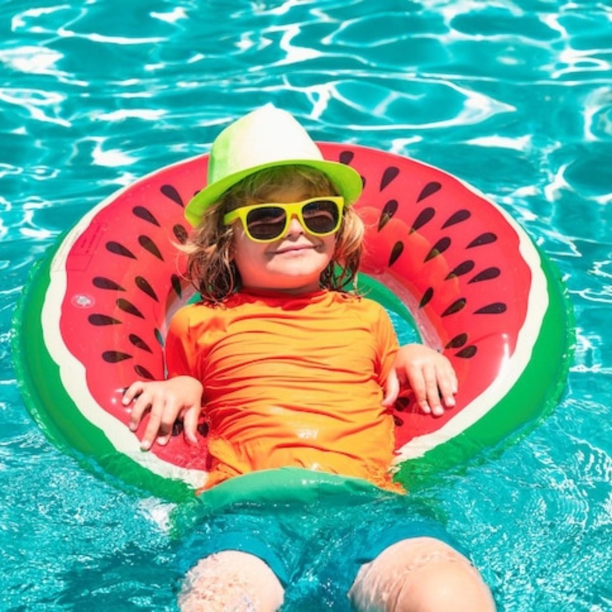 SET 3 FLOTADOR INFLABLE DE PISCINA DISEÑO SANDIA VERANO LAU - 4