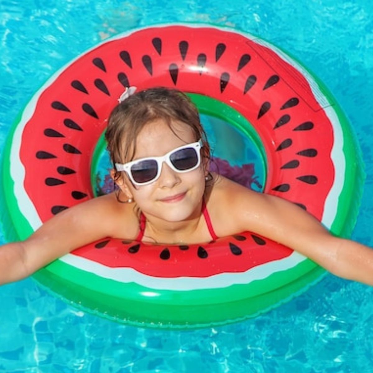 SET 3 FLOTADOR INFLABLE DE PISCINA DISEÑO SANDIA VERANO LAU - 6