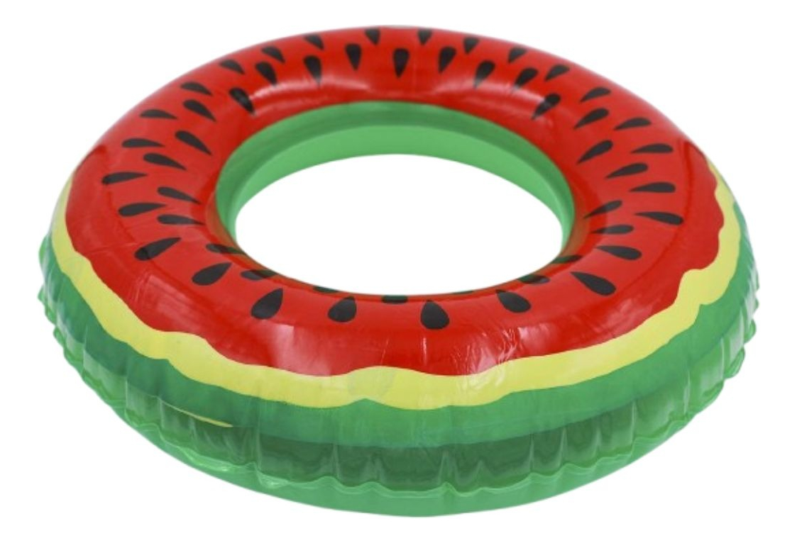 SET 3 FLOTADOR INFLABLE DE PISCINA DISEÑO SANDIA VERANO LAU - 10