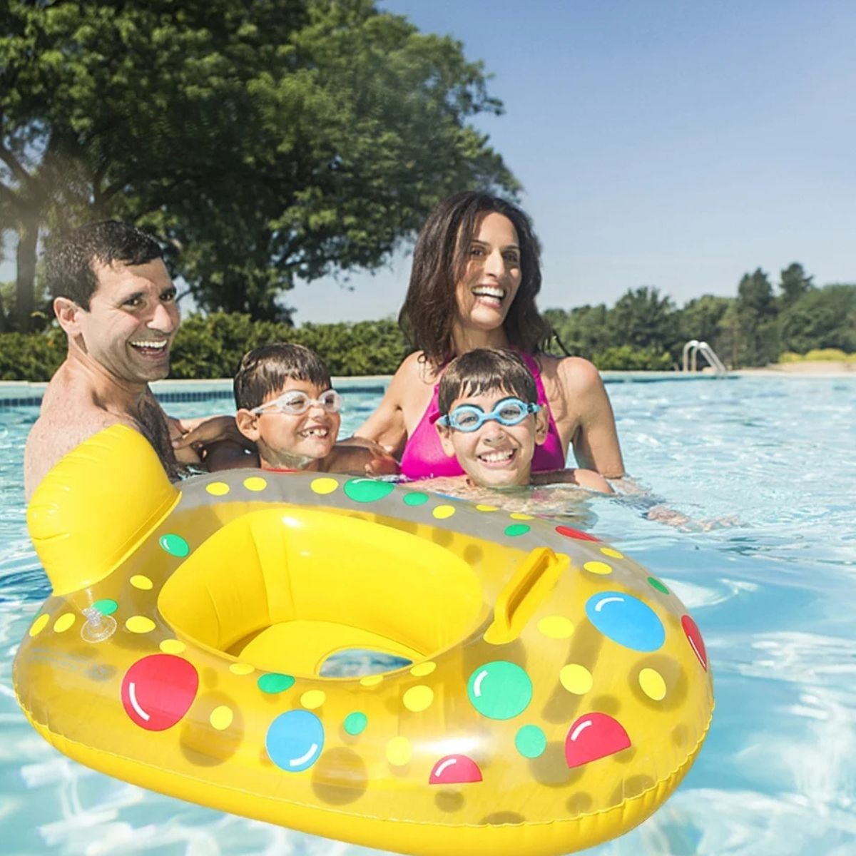 SET 3 FLOTADOR INFLABLE DE PISCINA PLEGABLE NIÑOS VERANO LAU - 6