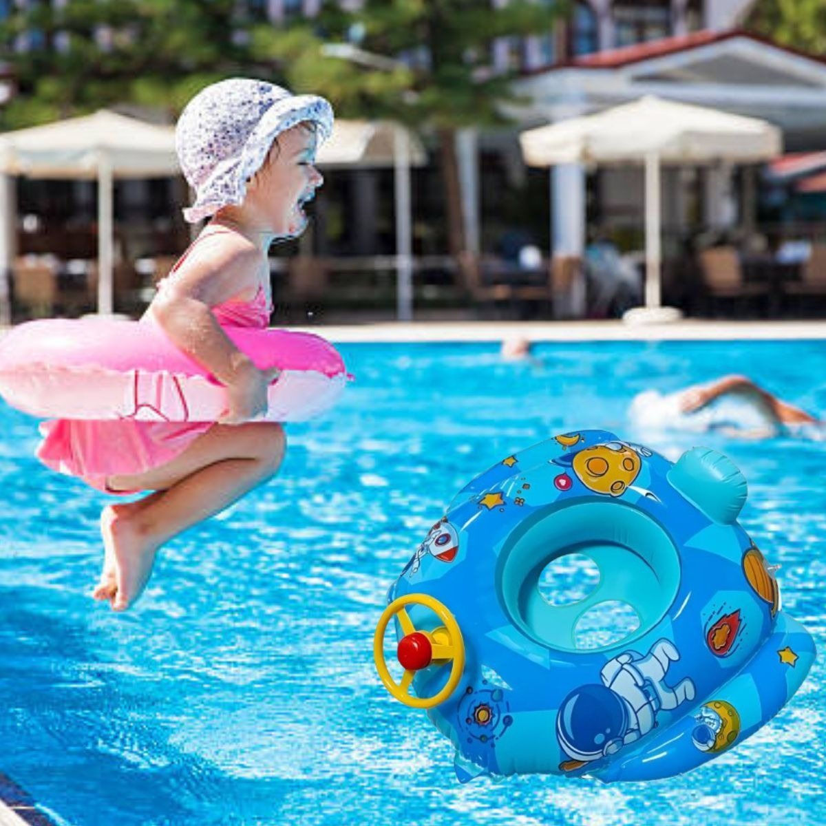 SET 2 FLOTADOR INFLABLE PARA NIÑOS TIMON VERANO PISCINA LAU - 6