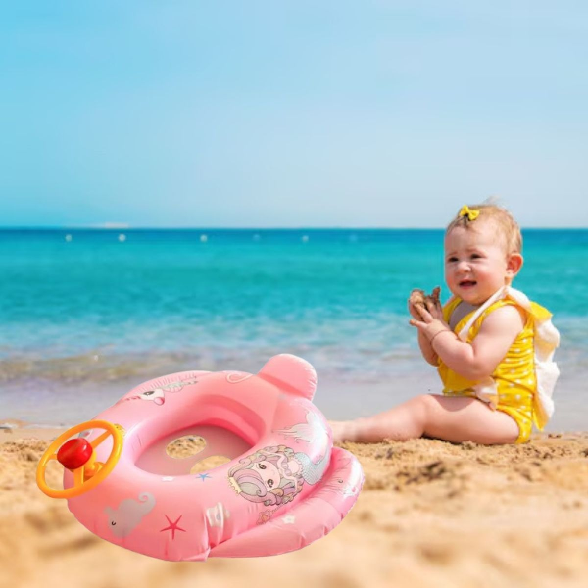 SET 2 FLOTADOR INFLABLE PARA NIÑOS TIMON VERANO PISCINA LAU - 10