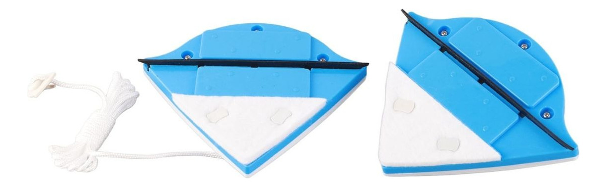SET 2 LIMPIADORES MAGNETICOS DE VIDRIO DISEÑO TRIANGULAR LAU - 9