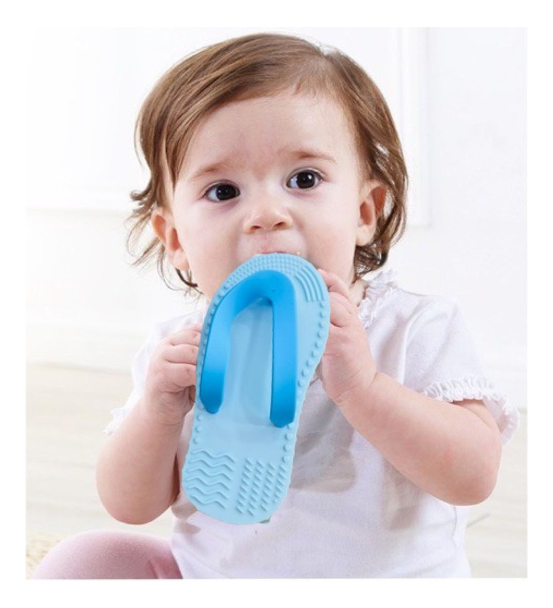 SET 3 MORDEDORES FORMA SANDALIA SENSORIAL SUAVE BEBE LAU - 10