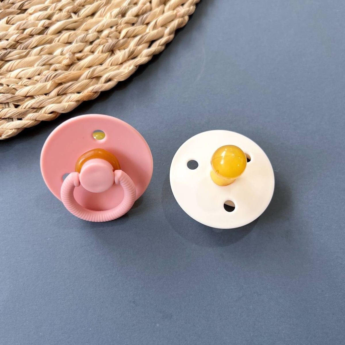 SET 2 CHUPETE GOMA NATURAL COMODO SUAVE PARA BEBE LAU - 6