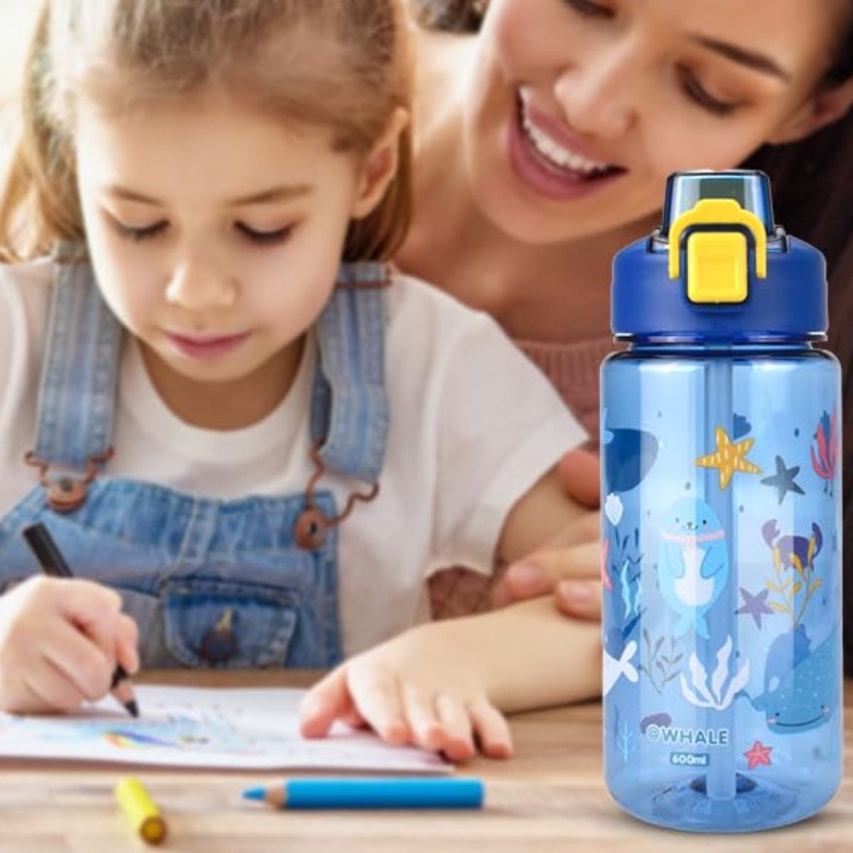 SET 2 BOTELLAS DE AGUA DEPORTIVA INFANTIL NIÑOS LAU - 4