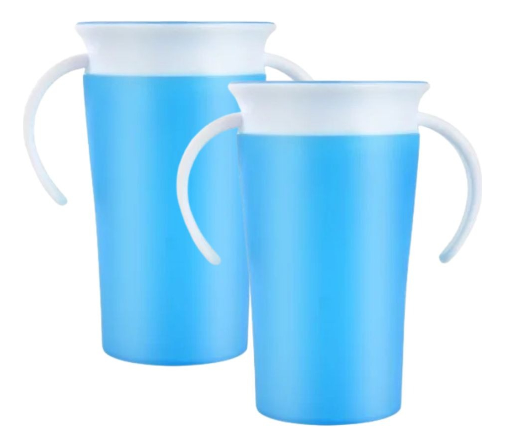 SET 2 VASOS 360 ANTIDERRAME PARA BEBE APRENDIZAJE LAU - 5