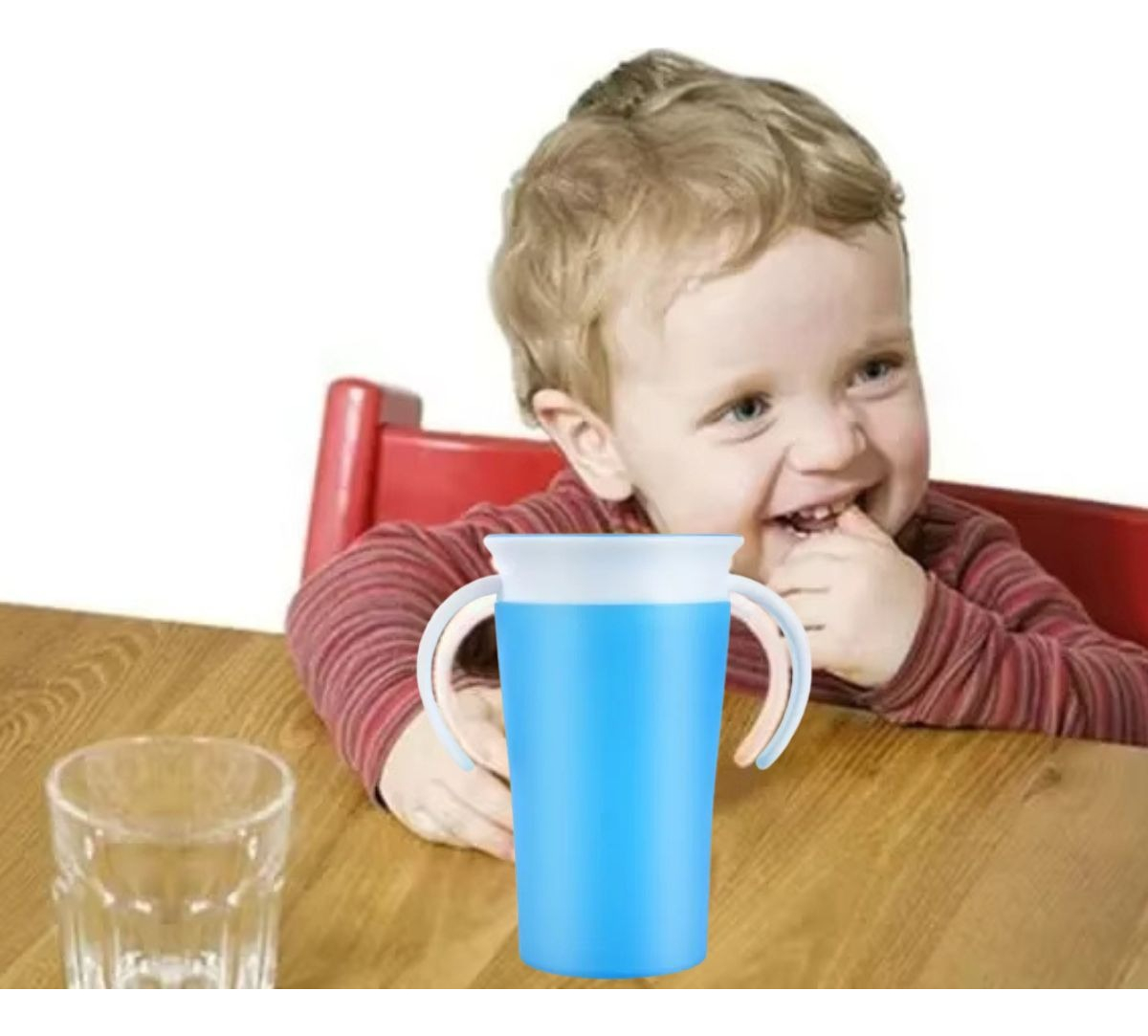 SET 2 VASOS 360 ANTIDERRAME PARA BEBE APRENDIZAJE LAU - 6