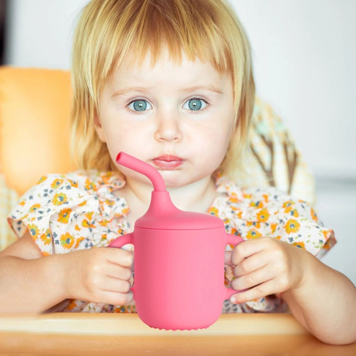 SET 2 VASO ENTRENADOR ANTIDERRAME CON ASAS BEBE LAU - 4