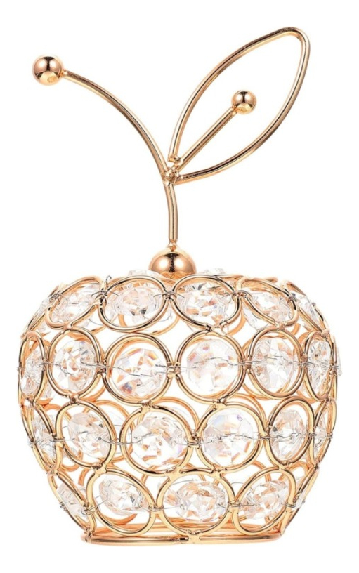 FIGURA MANZANA DECORATIVA ADORNO ELEGANTE CENTRO MESA JHN - 1
