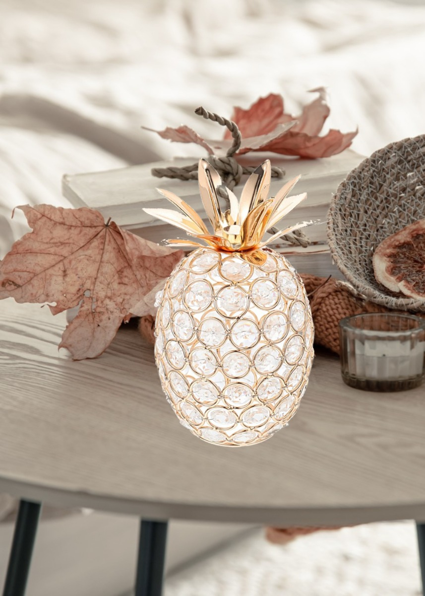 FIGURA DECORATIVA ADORNO PIÑA CENTRO MESA ELEGANTE JHN - 8