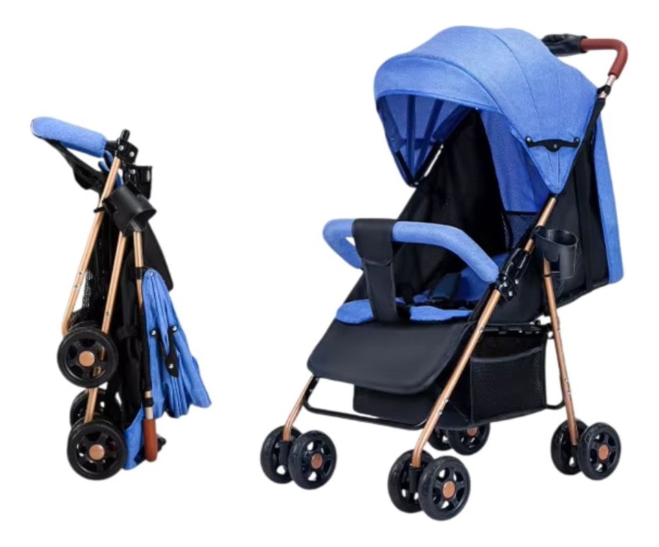 CARRITO COCHE DE PASEO PLEGABLE RECLINABLE COMPACTO BEBE LAU - 1