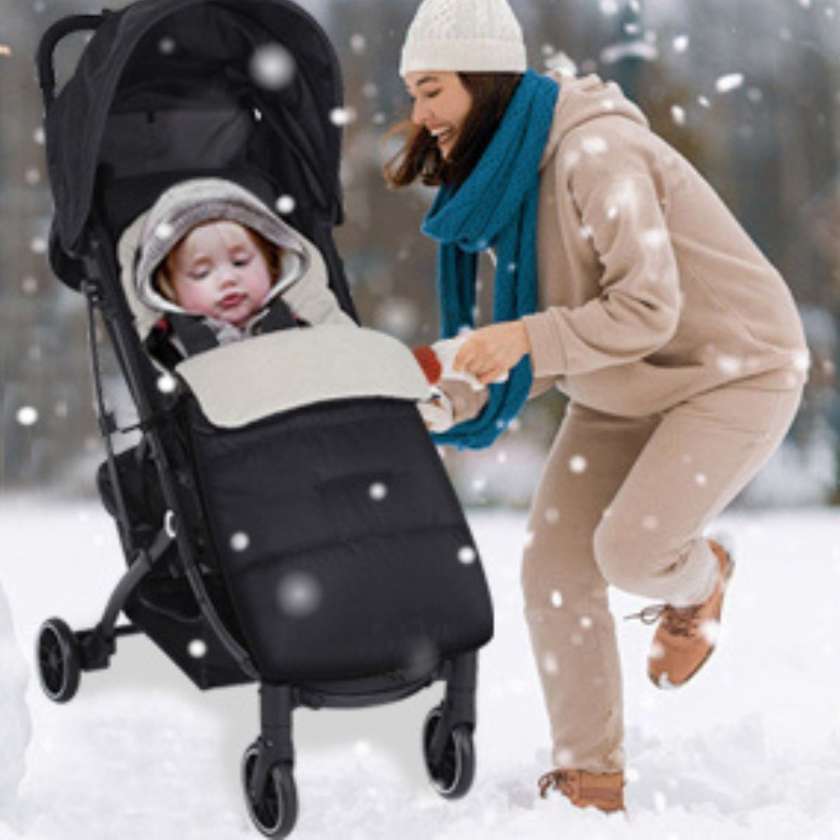SACO DE DORMIR FUNDA TERMICA RESISTENTE CARRITO BEBE LAU - 2