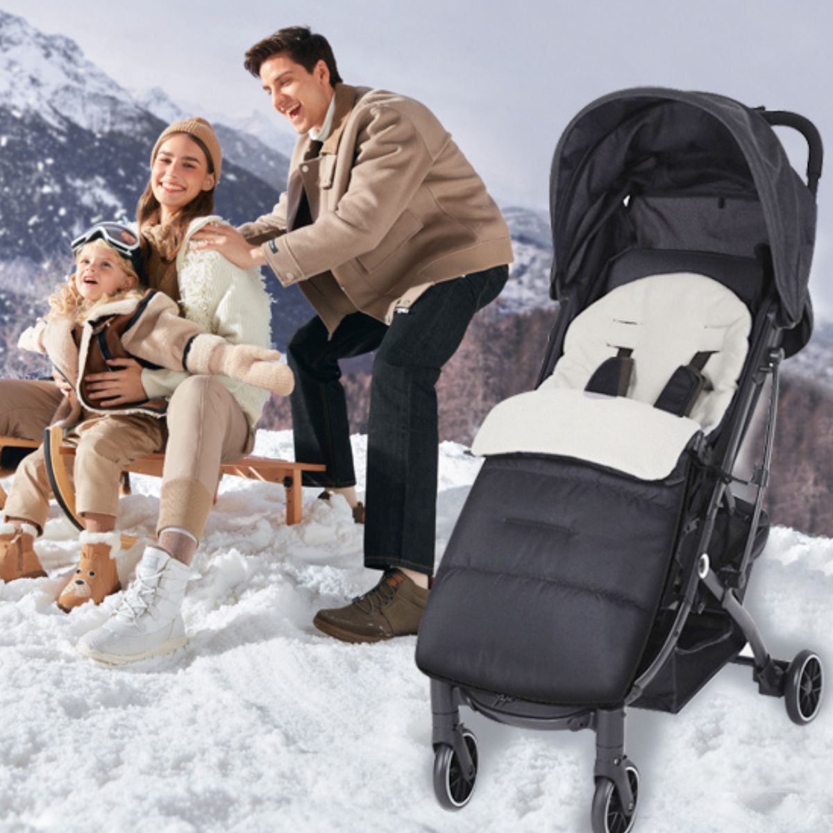 SACO DE DORMIR FUNDA TERMICA RESISTENTE CARRITO BEBE LAU - 9
