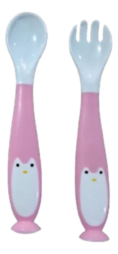 SET 3 PACK CUBIERTO FLEXIBLE ENTRENAMIENTO SILICONA BEBE LAU - 1