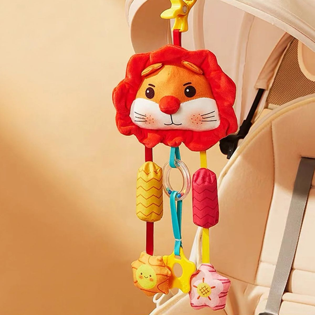 SONAJERO PELUCHE COLGANTE ESTIMULA SENSORIAL BEBE LAU - 3