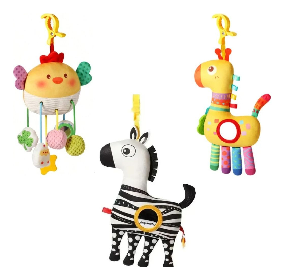 SONAJERO PELUCHE COLGANTE ESTIMULA SENSORIAL BEBE LAU - 6