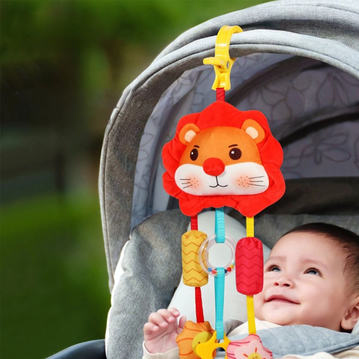 SONAJERO PELUCHE COLGANTE ESTIMULA SENSORIAL BEBE LAU - 8
