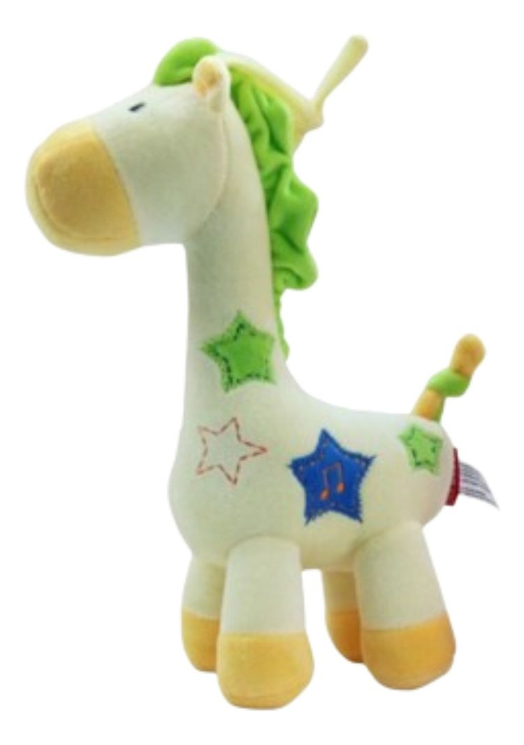 SONAJERO PELUCHE JIRAFA SENSORIAL MUSICAL ESTIMULA BEBE LAU - 1
