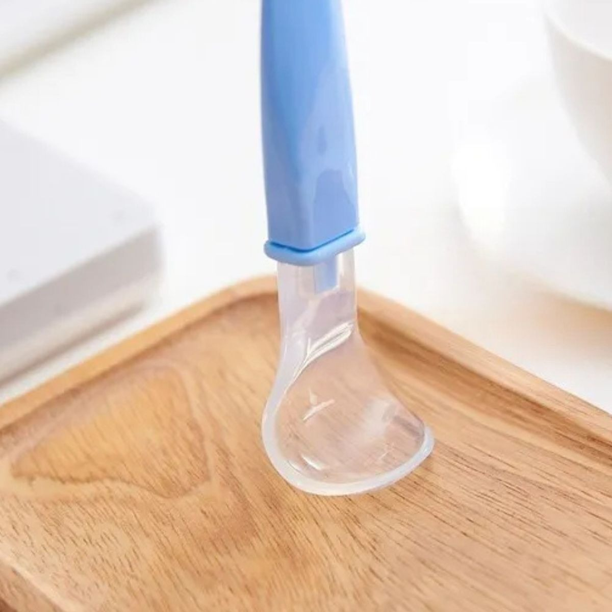 SET 3 CUCHARAS ERGONOMICA SILICONA FLEXIBLE PARA BEBE LAU - 6