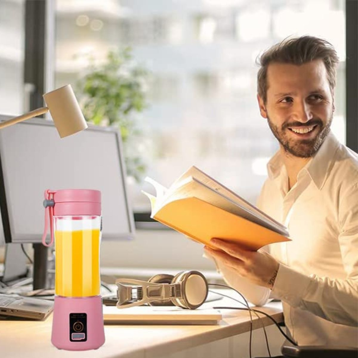 MINI LICUADORA PORTATIL MEZCLADOR BATIDOS JUGOS LAU - 9