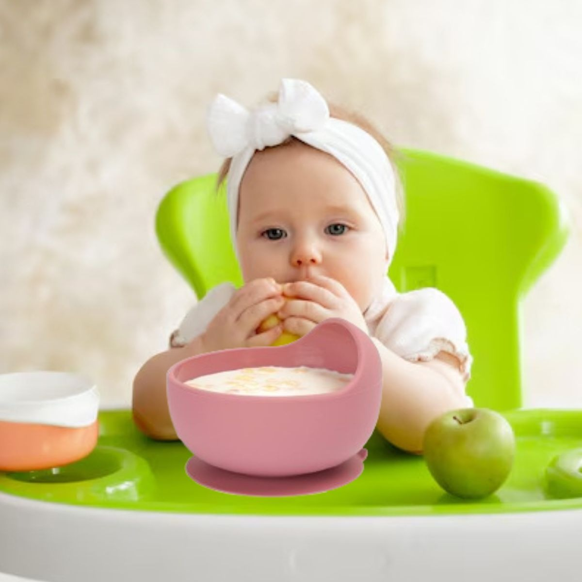 SET ALIMENTACION CANGREJO BEBE 9 PZA SILICONA DIVERTIDA LAU - 8