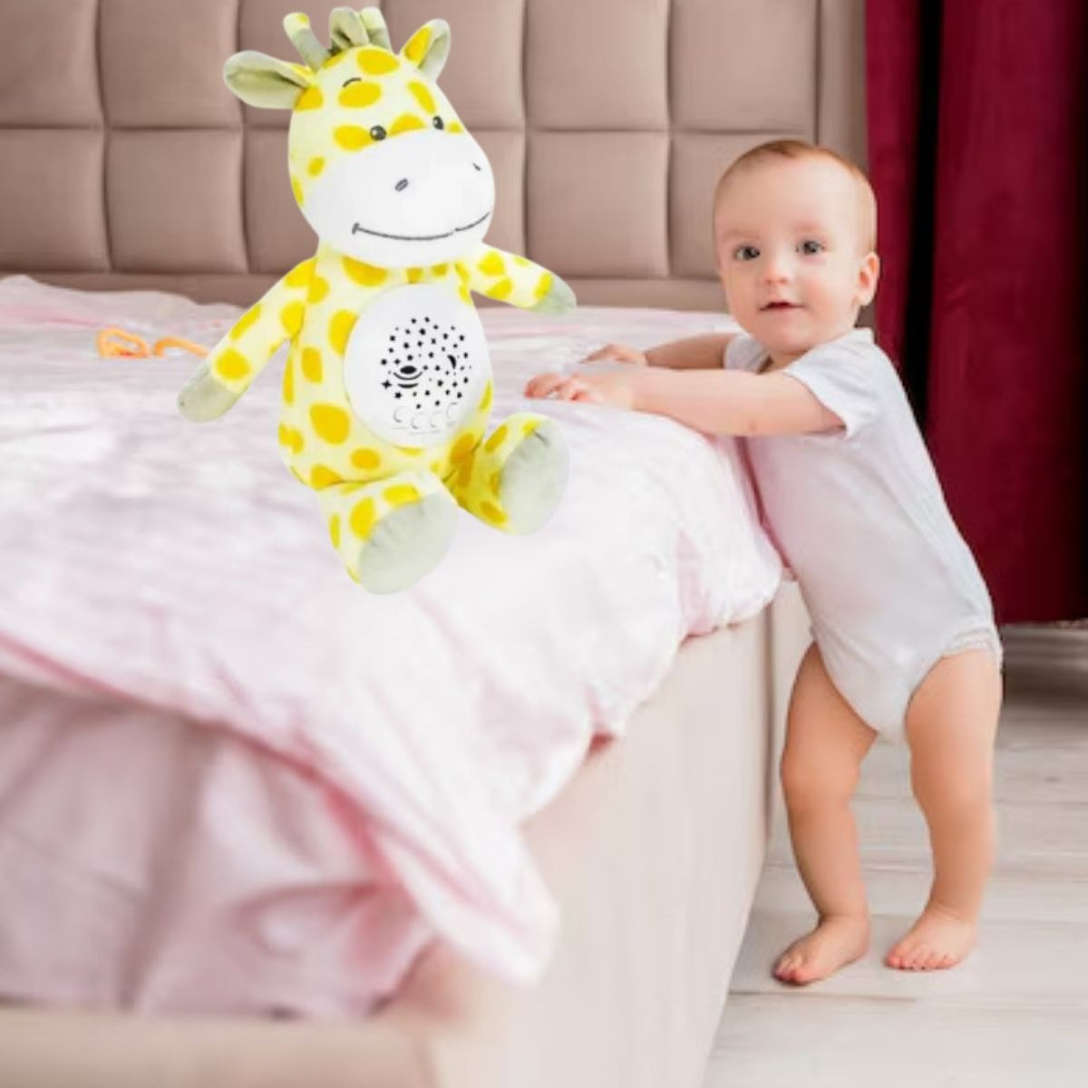 PELUCHE MUSICAL LUZ NOCTURNA INFANTIL SUAVE BEBE LAU - 7