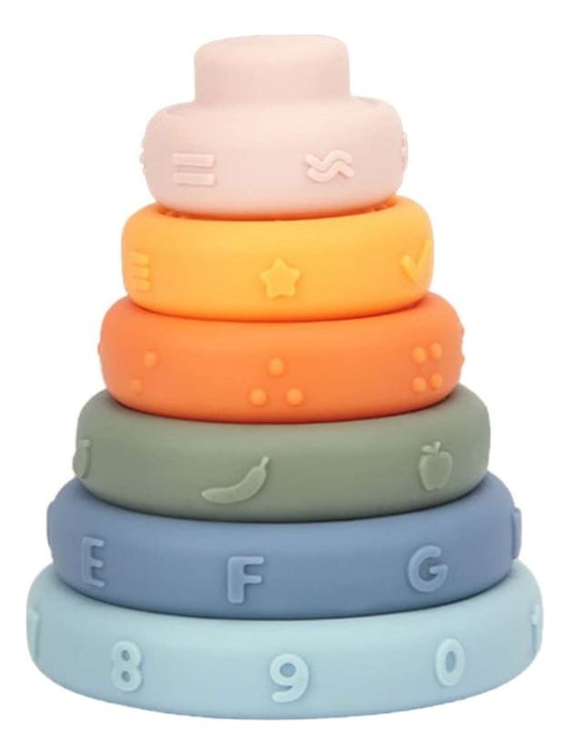 JUGUETE ANILLOS APILABLES SENSORIAL EDUCATIVO BEBE LAU - 1