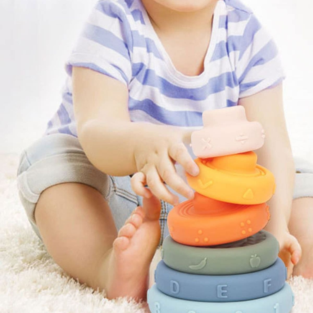 JUGUETE ANILLOS APILABLES SENSORIAL EDUCATIVO BEBE LAU - 3