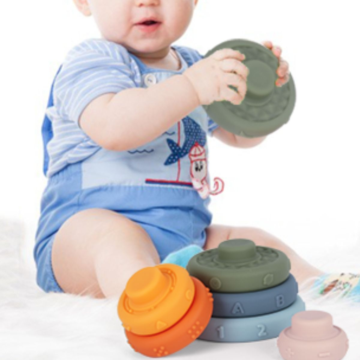 JUGUETE ANILLOS APILABLES SENSORIAL EDUCATIVO BEBE LAU - 10