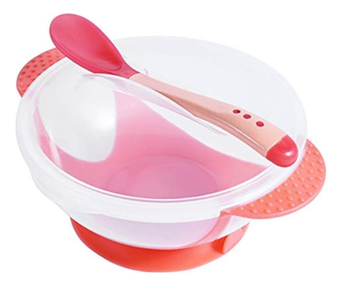 5 SET ALIMENTACION PLATO COMIDA INFANTIL CUCHARA BEBE LAU - 5