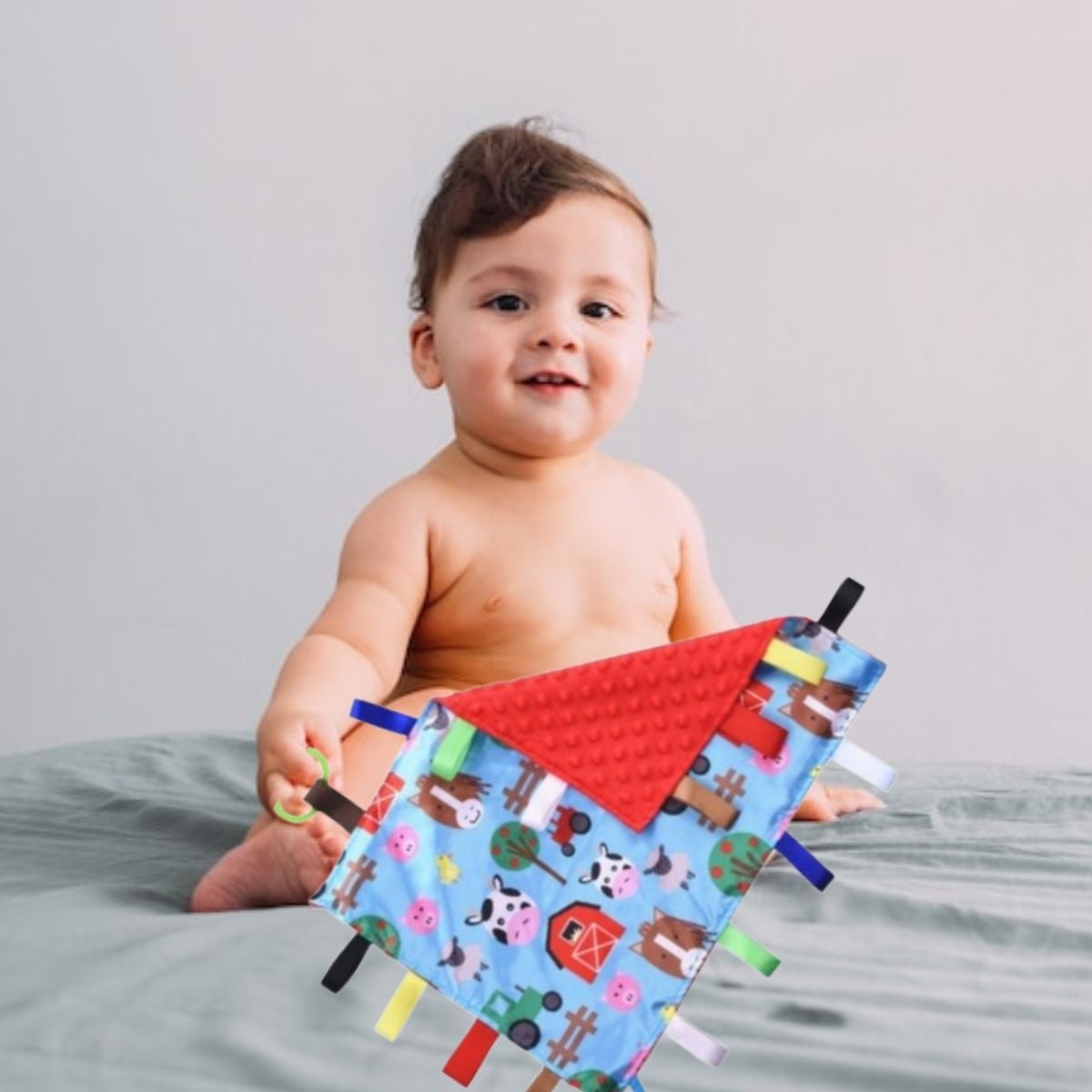 SET 2 MANTAS DE APEGO SENSORIALES ESTIMULA JUEGO BEBE LAU - 8