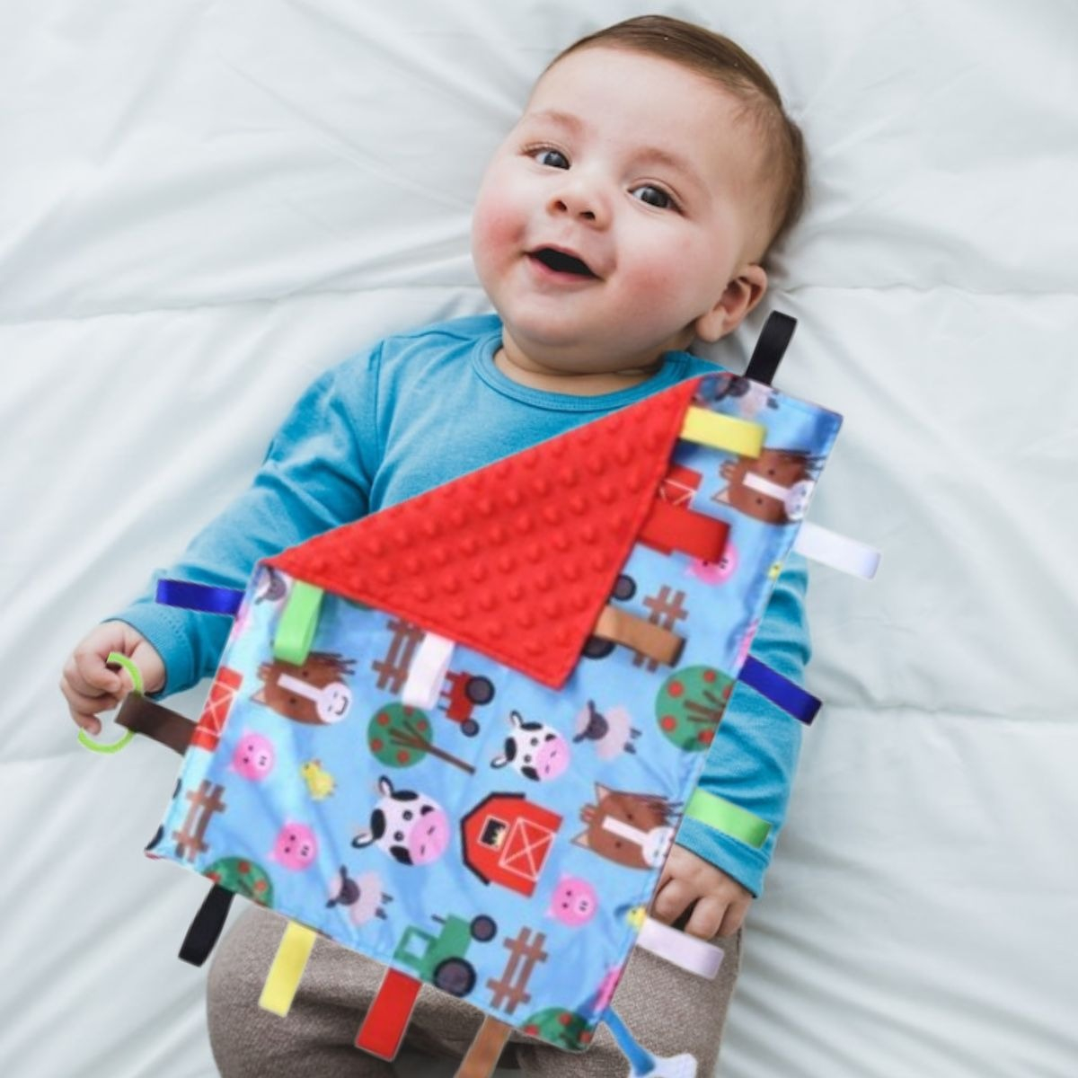 SET 2 MANTAS DE APEGO SENSORIALES ESTIMULA JUEGO BEBE LAU - 9