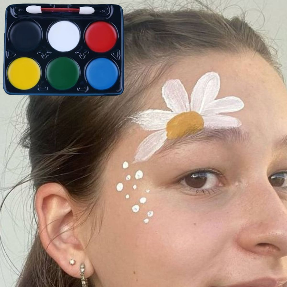 SET 8 MAQUILLAJE FLUORESCENTE ROSTRO CUERPO COLORES JHN - 6