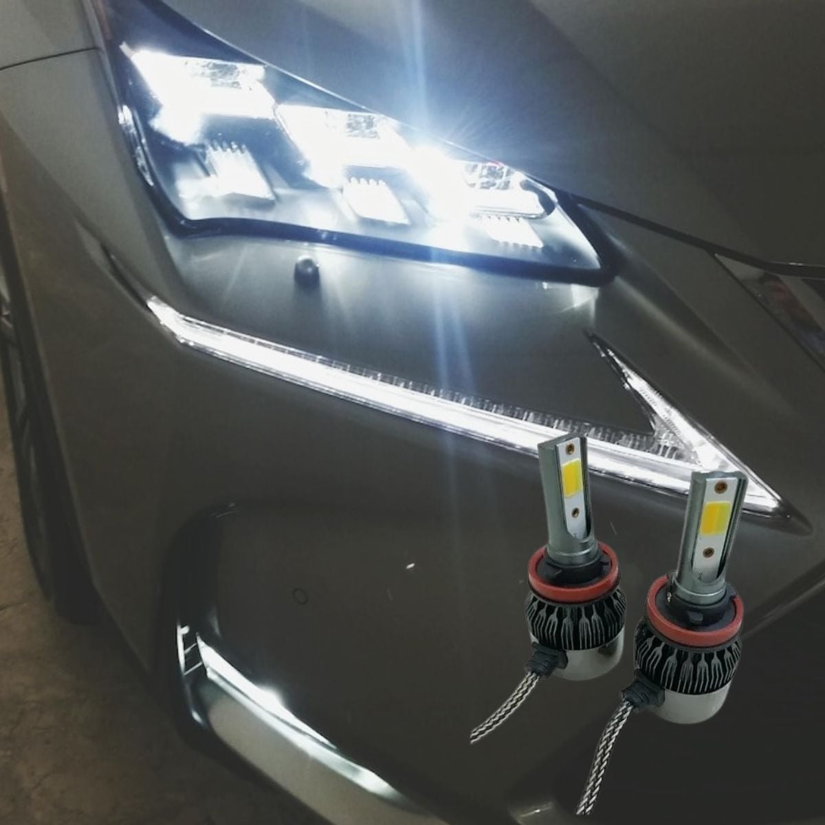AMPOLLETA LED AUTO SISTEMA ENFRIAMIENTO ALTA VELOCIDAD JHN - 4