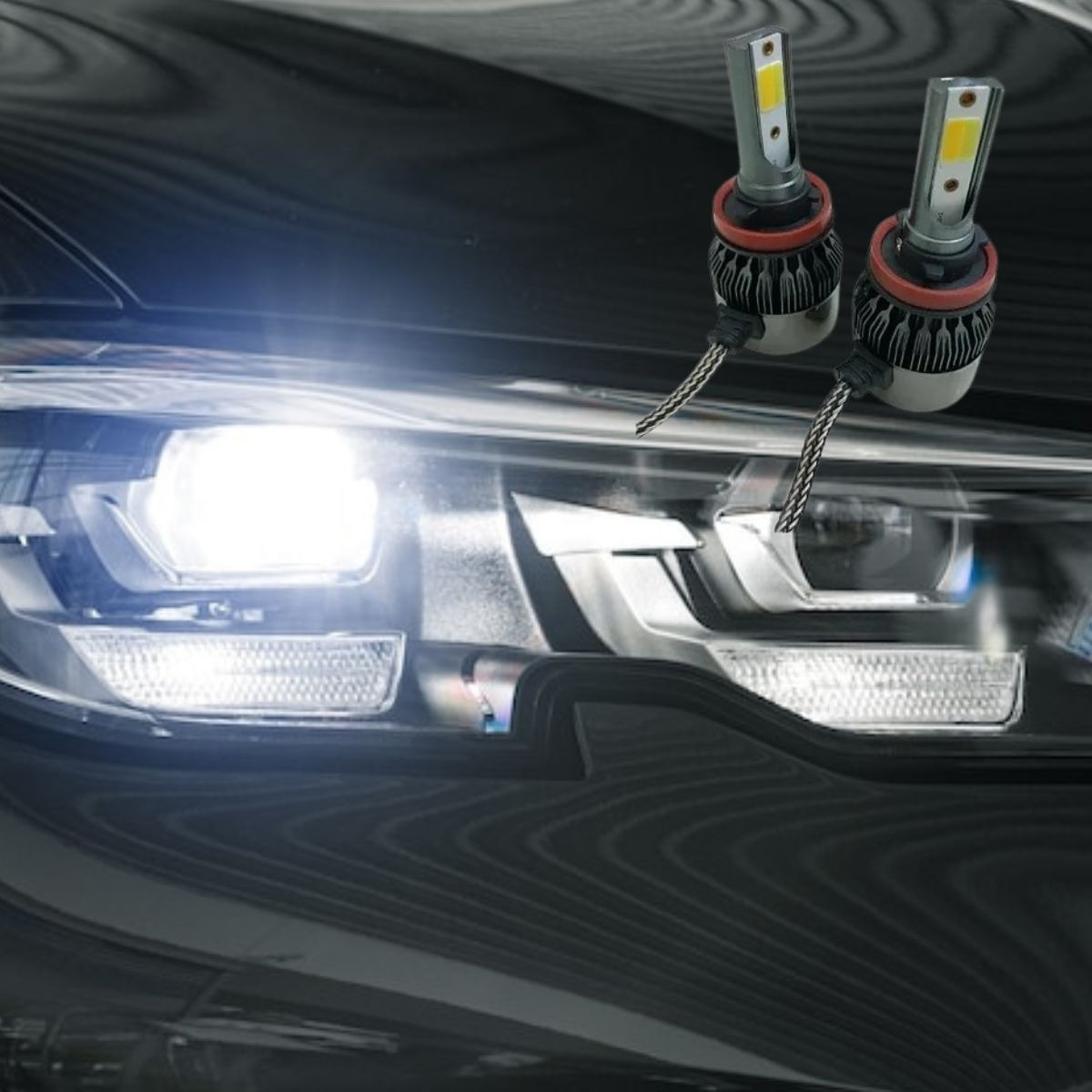 AMPOLLETA LED AUTO SISTEMA ENFRIAMIENTO ALTA VELOCIDAD JHN - 5