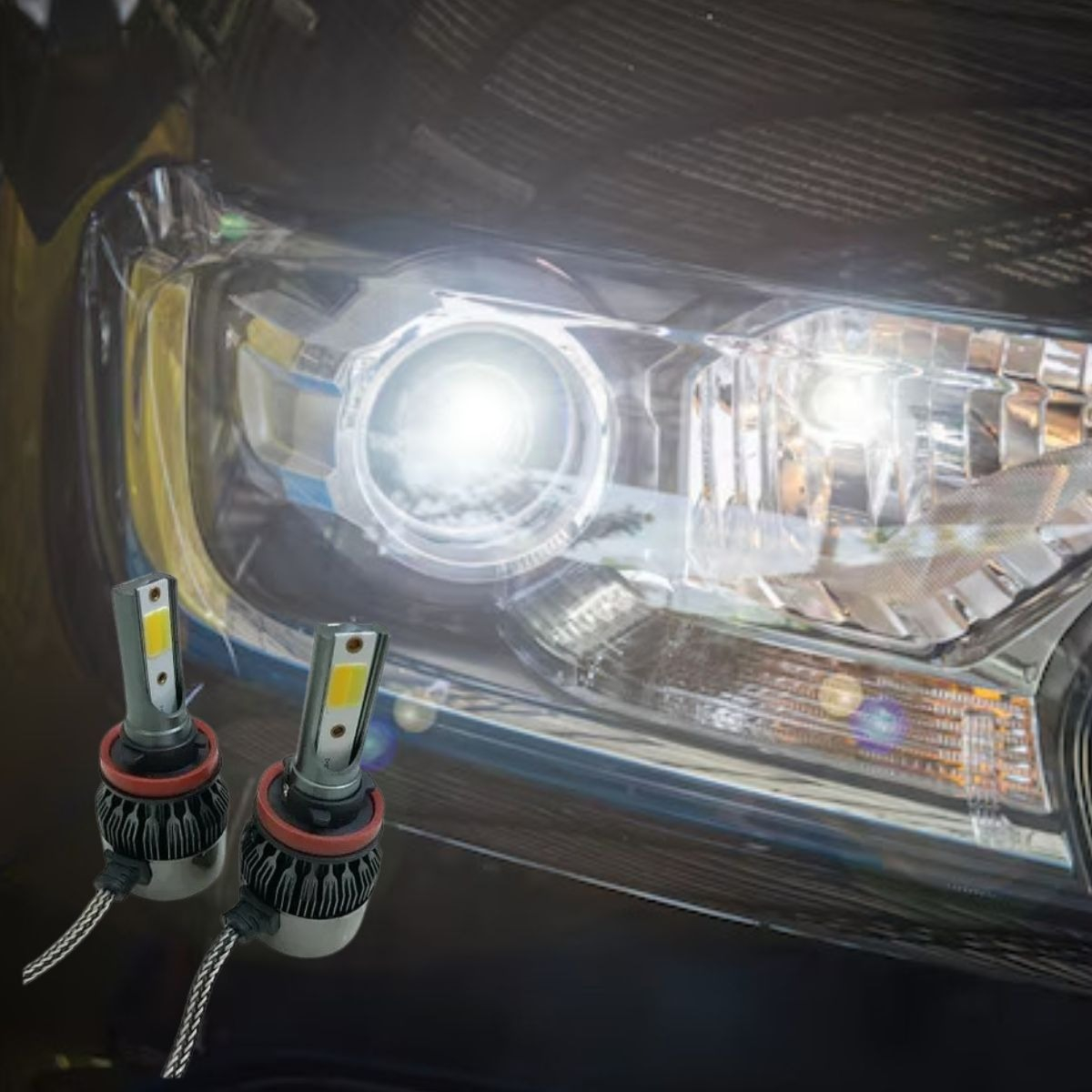 AMPOLLETA LED AUTO SISTEMA ENFRIAMIENTO ALTA VELOCIDAD JHN - 7