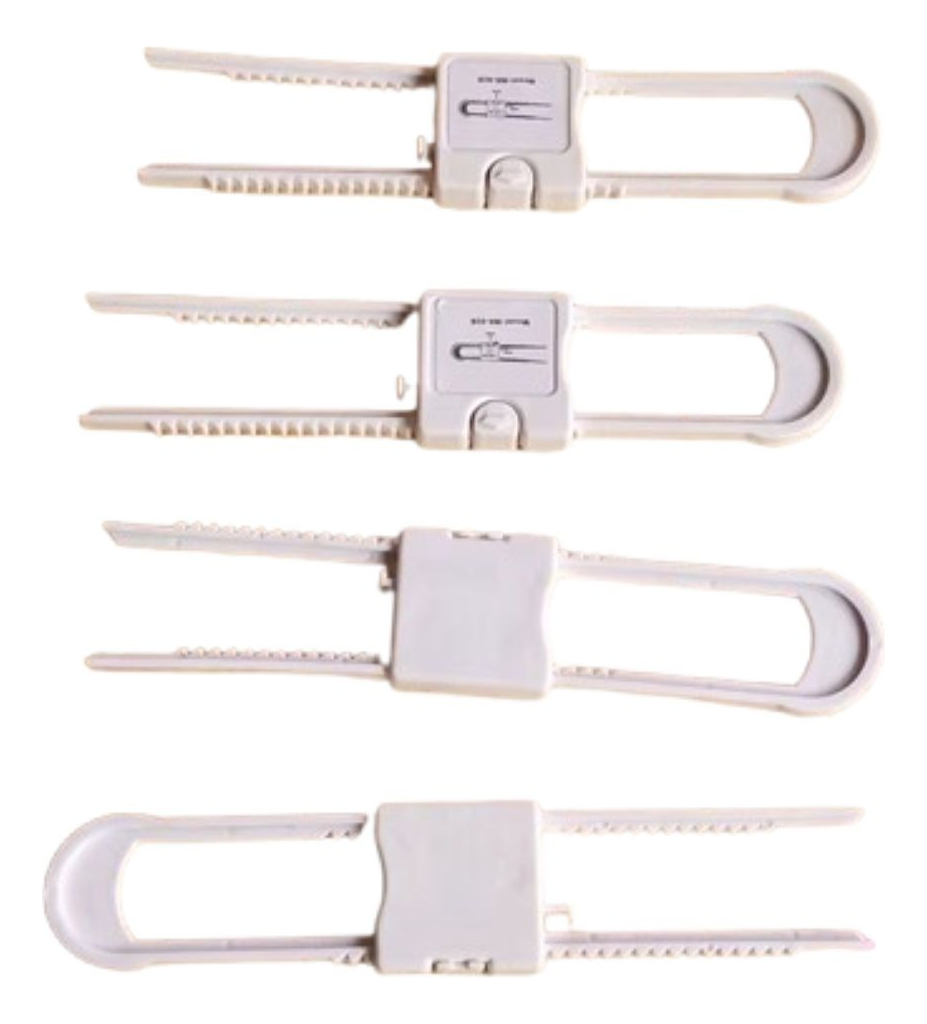 SET 4 CERRADURA SEGURIDAD PUERTA MUEBLE PROTECCION NIÑOS JHN - 3