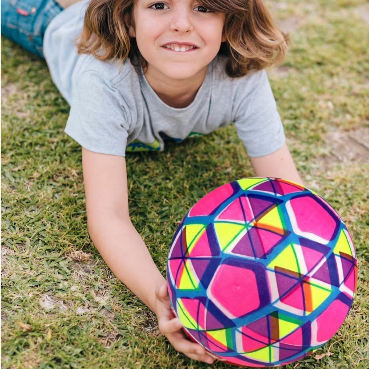 SET 8 PELOTA INFLABLE GOMA RESISTENTE DIVERTIDA VERSATIL JHN - 5