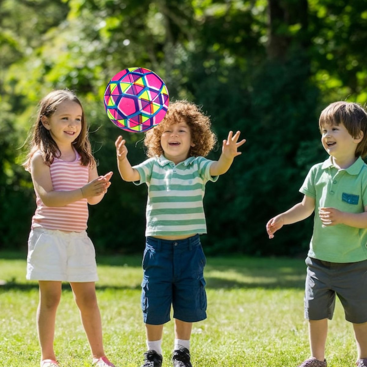 SET 8 PELOTA INFLABLE GOMA RESISTENTE DIVERTIDA VERSATIL JHN - 8