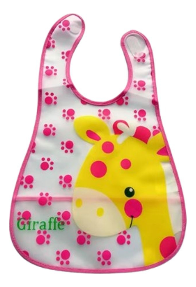 SET 8 BABERO IMPERMEABLE DIBUJOS ANIMADOS DIVERTIDO JHN - 1