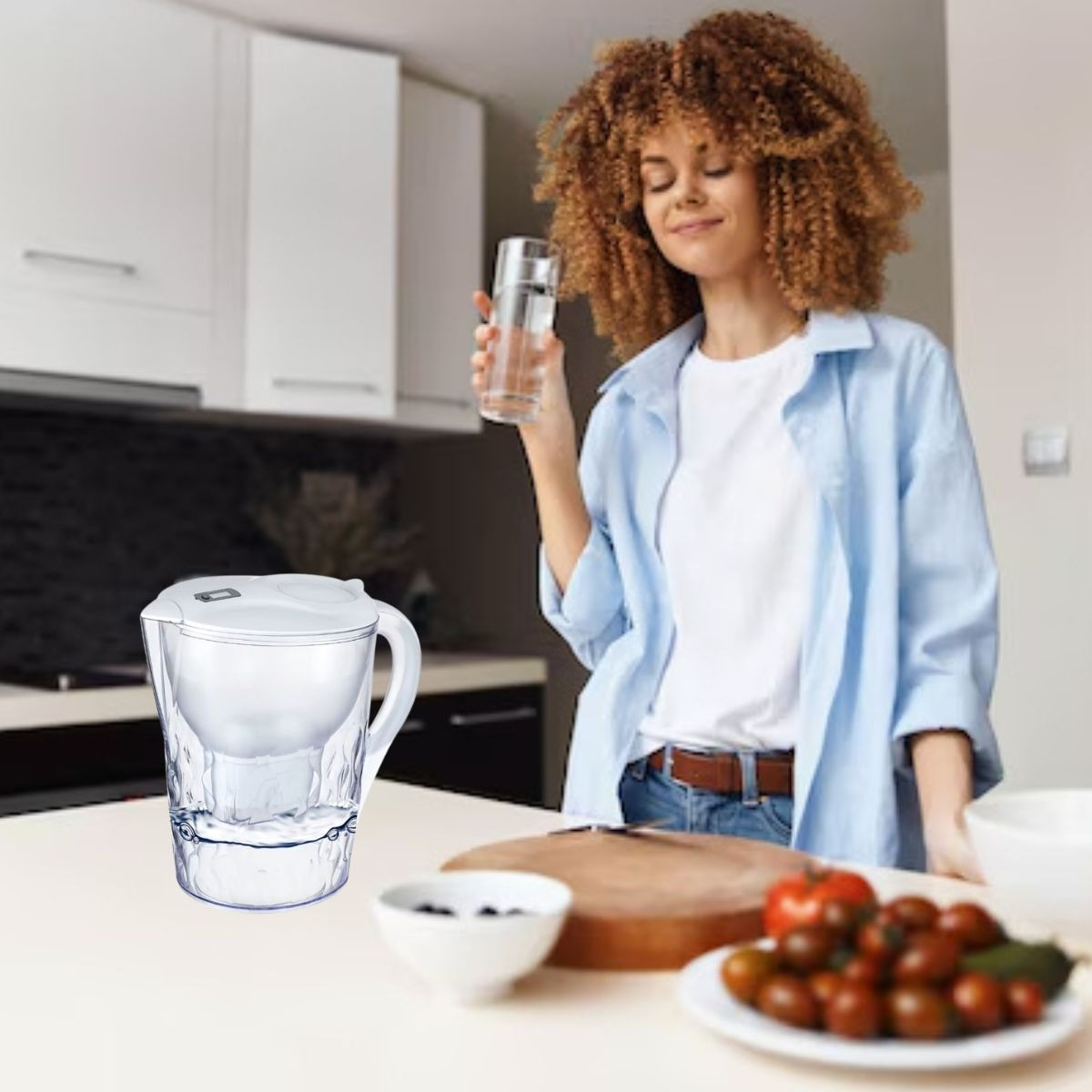 JARRA DE AGUA 3,5 L PURIFICA FILTRA MODERNA COCINA LAU - 9