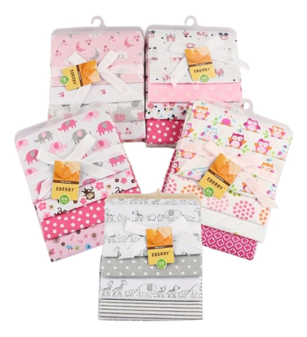 SET MANTAS PAÑALES DE TELA TUTOS TELA ESTAMPADOS BEBE LAU - 1