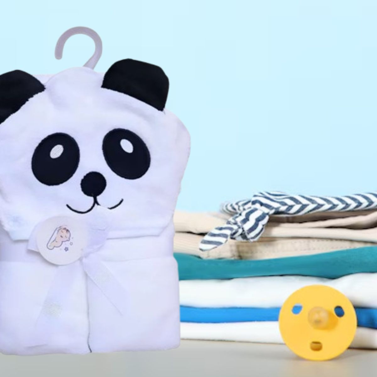 TOALLA DE BAÑO CON CAPUCHA PARA BEBE DISEÑO ANIMALITOS LAU - 10