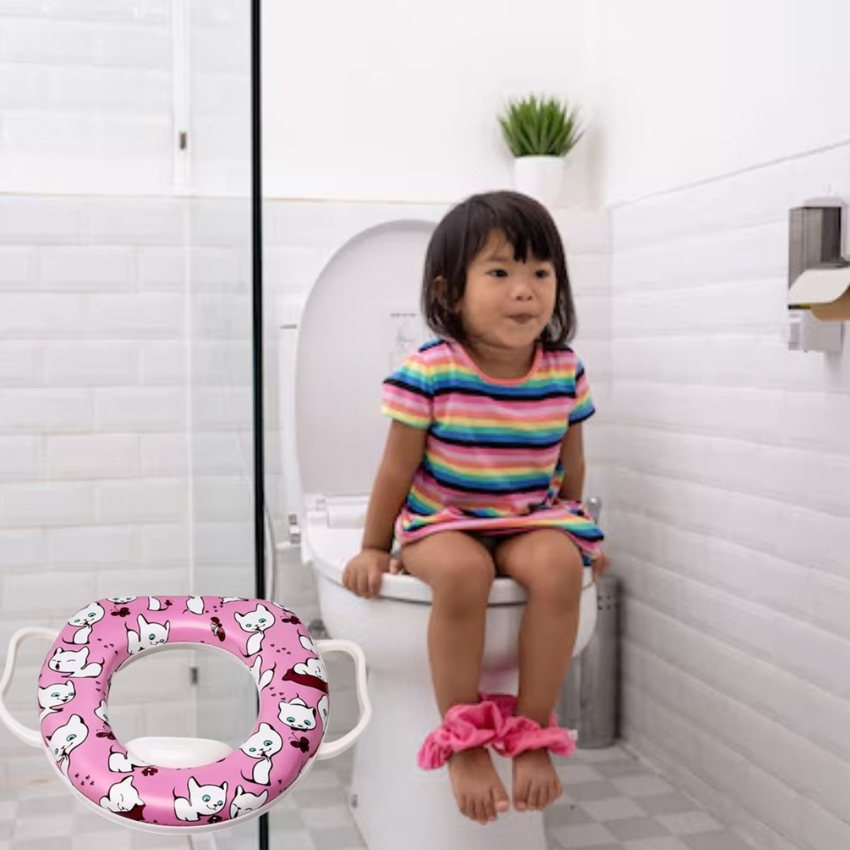 SET 2 ASIENTO ADAPTADOR PARA WC CON ASAS INFANTIL LAU - 4