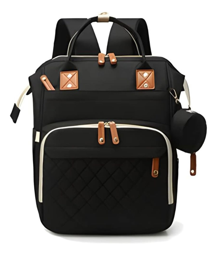 MOCHILA PAÑALERA INFANTIL CON MONEDERO VIAJE BEBE LAU - 1