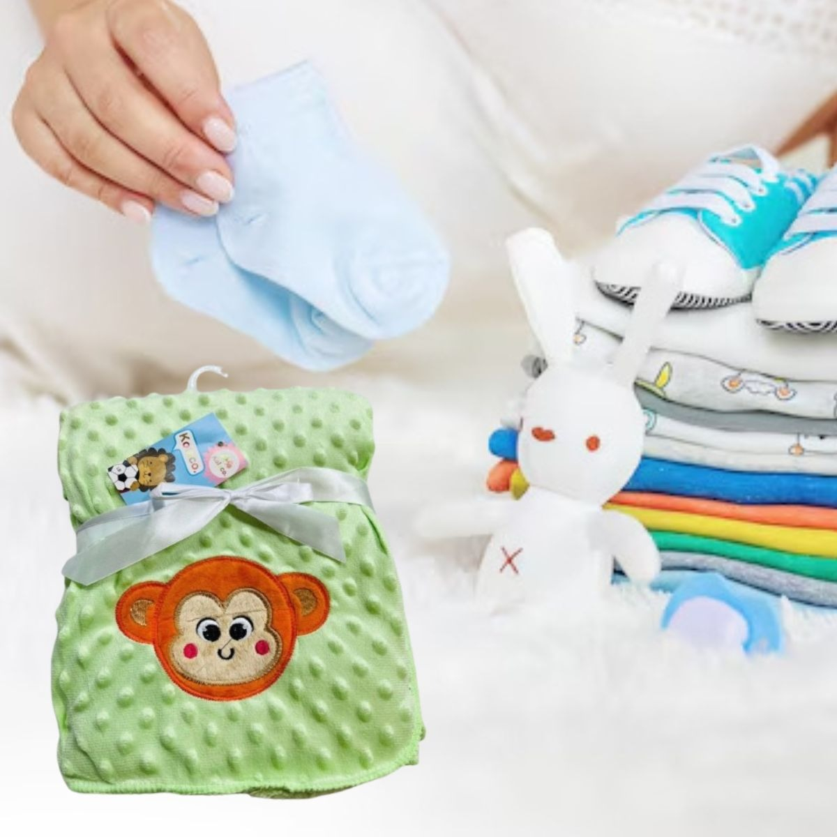MANTA DE POLAR INFANTIL SUAVE ABRIGO PARA BEBE LAU - 4